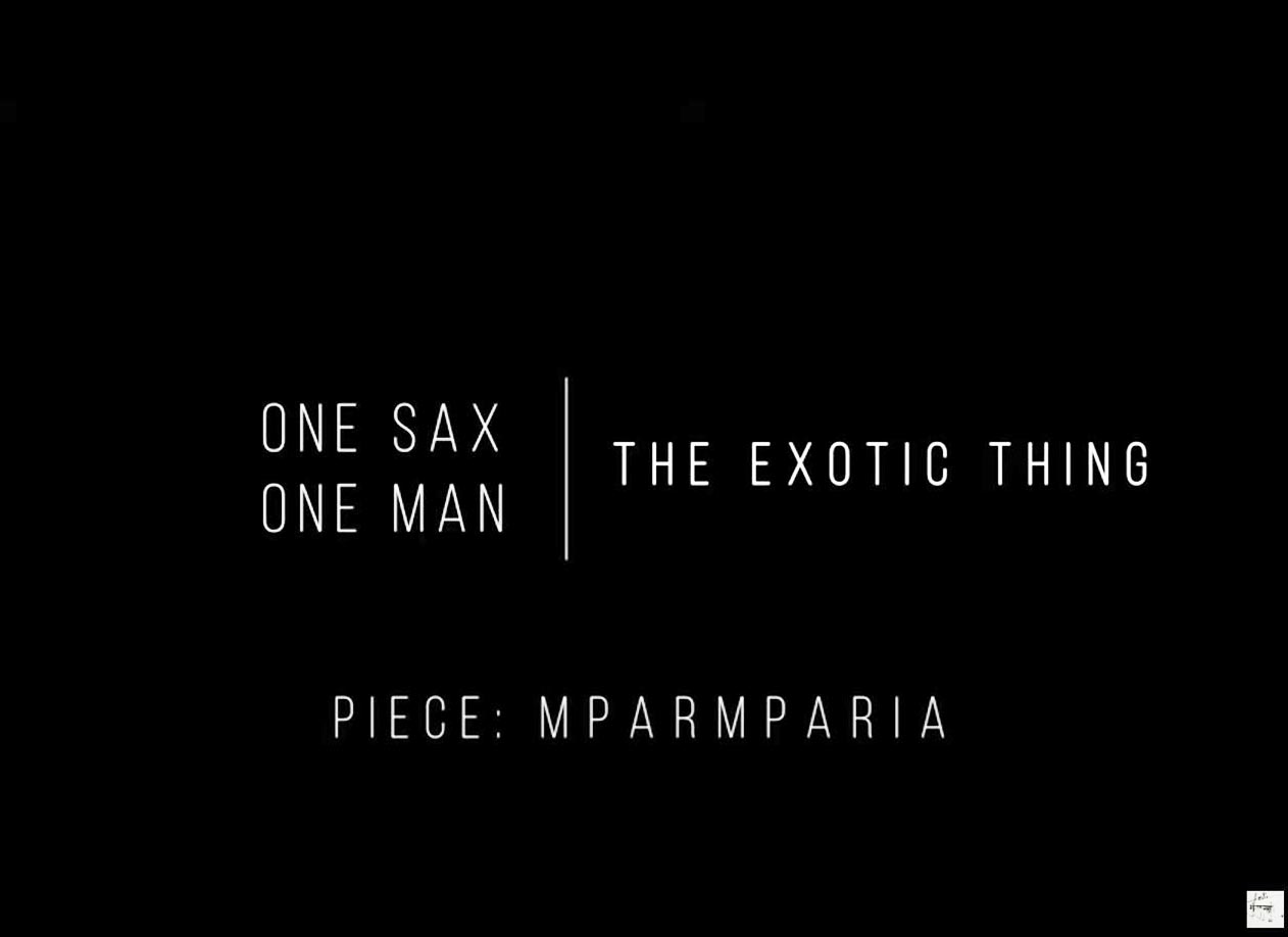 One SAX One MAN