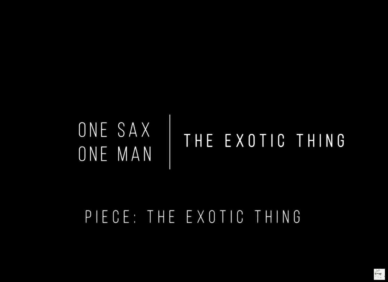 One SAX One MAN